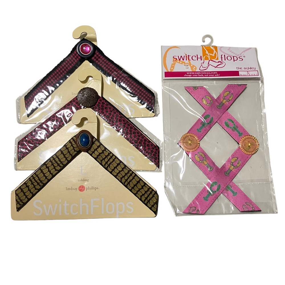 NEW Switch Flops Straps Size Large Lot of 4